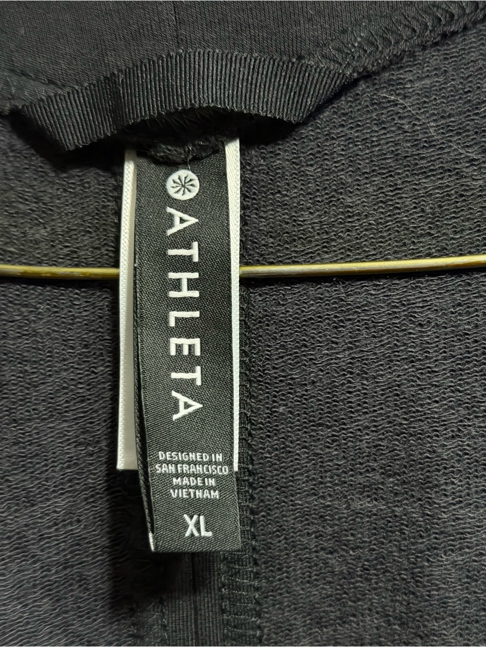 Athleta Black Open-Front Draped Cape Jacket - Picture 2 of 6
